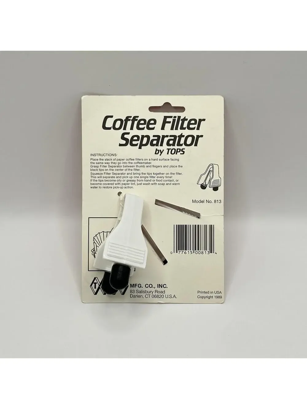 Vintage 1989 Multicolor Coffee Filter Separator Tool Easy Single Dispensing Tops